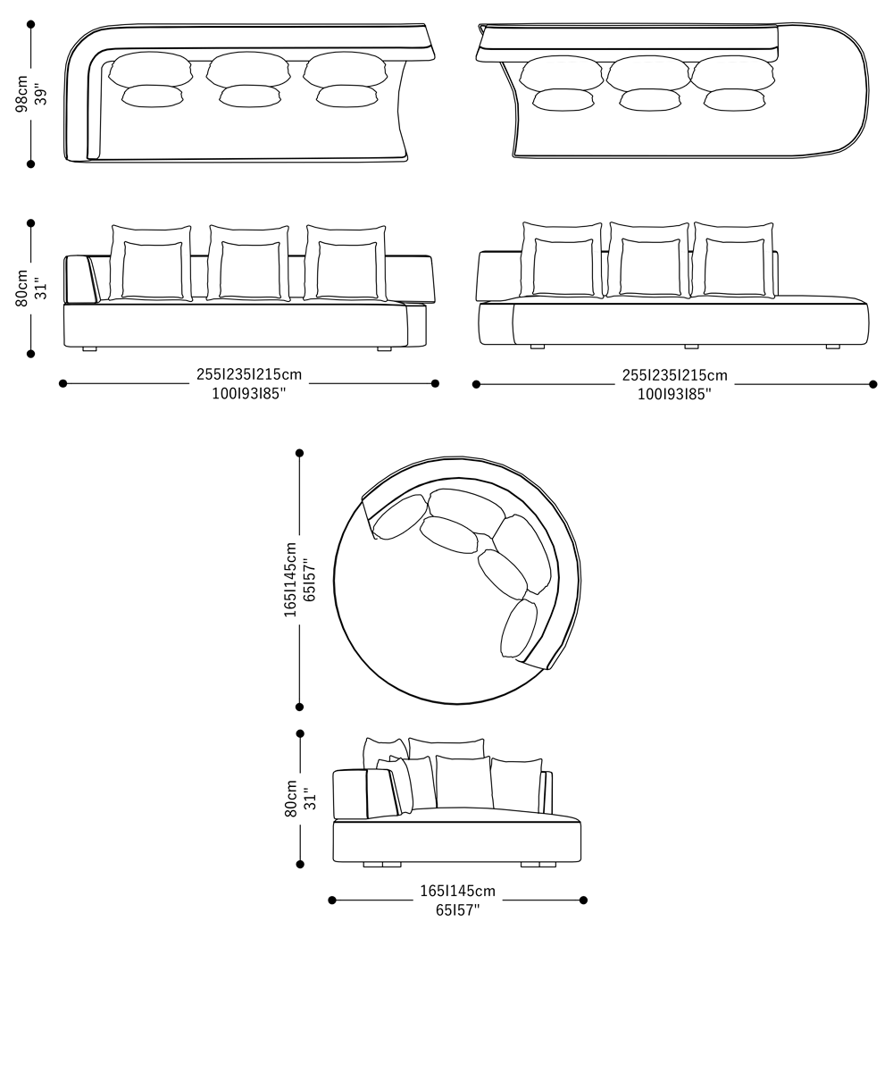 Image of the complete dimensions of the product